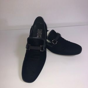 Salvatore Ferragamo - “PARTY” Nero Fabric - Black - Size 10.5